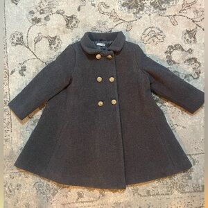 Dolce and Gabbana grey girls peacoat very warm EU size 120 cm
